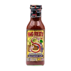 Big Red's Smother Sauce Blackberry Rum - BBQ Sauce Alternative