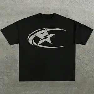 Retro Shooting Star Graphic Tee | Y2K Aesthetic Urban Streetwear Casual Top