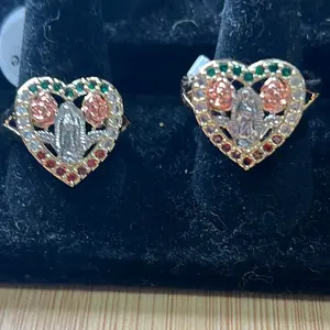 Virgin Mary Heart Gold Filled Ring