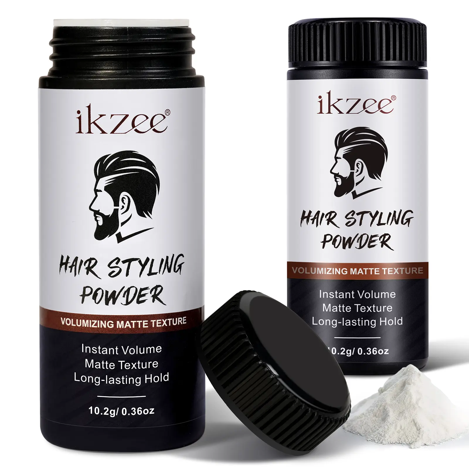 ikzee Men's Hair Texture Powder - 10g, Instant Lift, Volume Boost, Mattifying Hold, Non-Sticky, Grease-Free, Oil Control Haircare Product
