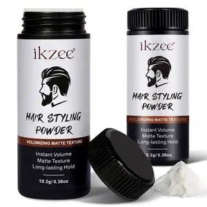 ikzee Men's Hair Styling Texturizing Powder - Instant Lift, Volume Boost, Mattifying Hold - Non-Sticky, Grease-Free Haircare (10g)