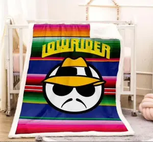 Lowrider Zarape Sherpa Blanket