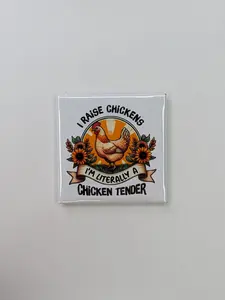 I Raise Chickens Themed Refrigerator Magnet, Home Decor Home Supply for Poultry Enthusiasts