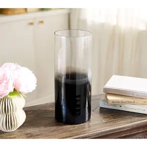 Primrose Hill 12" Metallic Ombre Tall Glass Hurricane