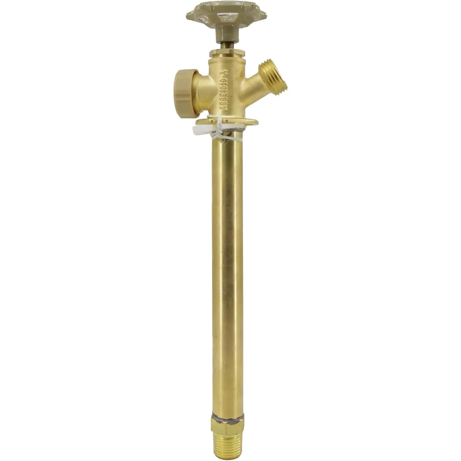 8 Inch Anti-Siphon Frost Free Sillcock Valve Multiturn 1/2 Inch NPT, 3/4 Inch Hose Bibb, Brass Body,Brass Valve 8 inch Length