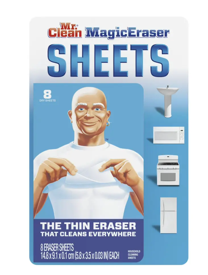 Mr. Magic Eraser Sheets, the power of a Magic Eraser in a thin, flexible, disposable sheet, 8 count (pack of 1)