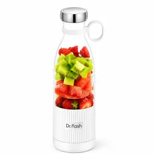 Thoughtful Holiday & Birthday Gift: Dr.flash Cordless Blender (14 oz / 400 ml, BPA-Free). Perfect for single-serving smoothies, crushes ice, and features USB charging. Enjoy fresh, healthy drinks anytime and embrace a healthier lifestyle.