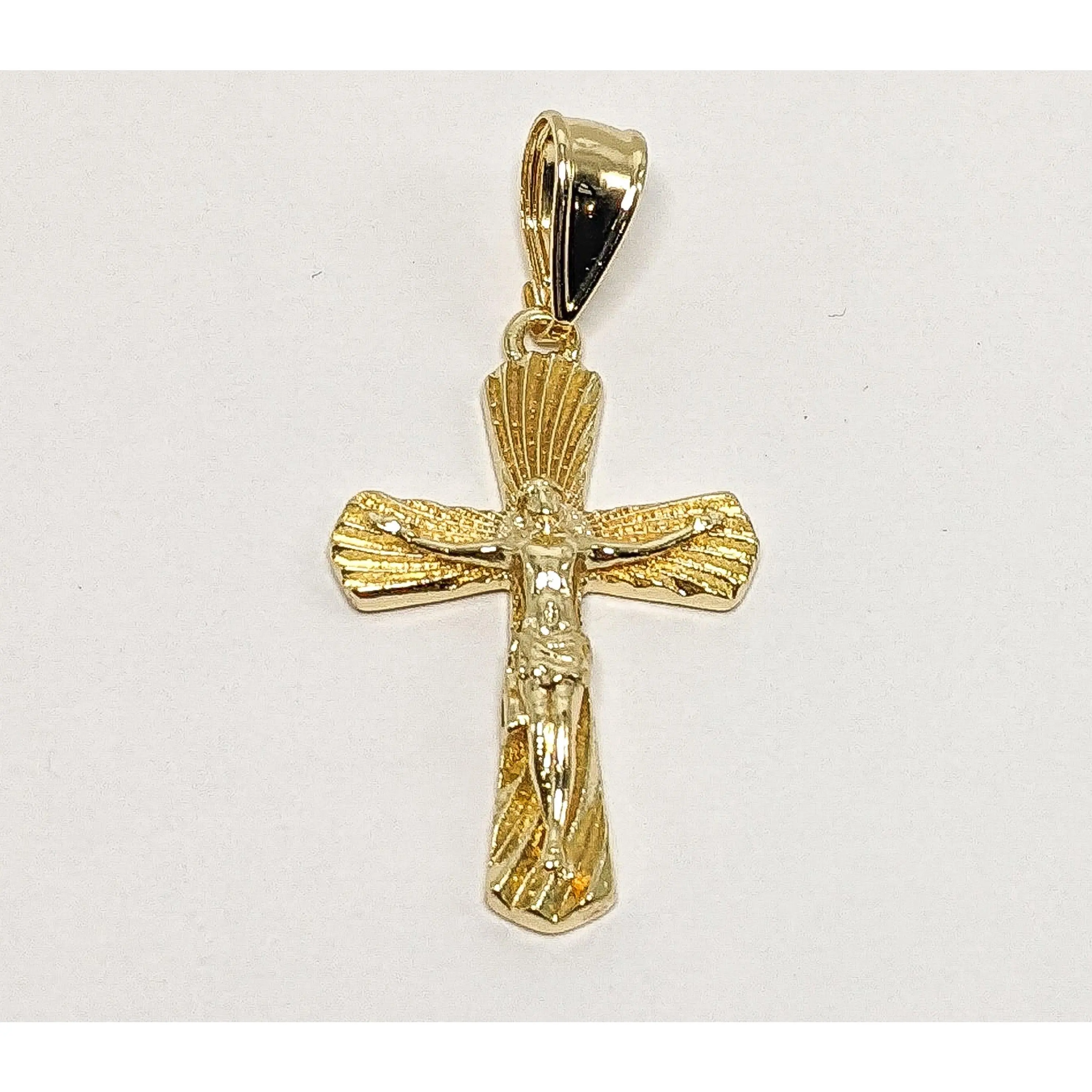 Plated Mini Dainty Cross Pendant