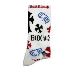 Chrome Hearts Single Stencil Sock Pair White