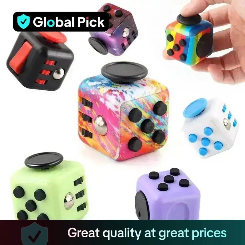 Compact Size Decompression Cube, 1 Count Portable Stress Relief Toys, Multi-use Sensory Fidget Toys for Adults & Age 14+