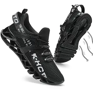 Men's Steel Toe Puncture-Proof Safety Work Shoes - Breathable Fabric, EVA Cushioned Sole, Lace-Up Low-Top Design for Outdoor, Construction & Casual Wear - Durable Footwear, Labor Protection, Sturdy Construction, Warehouse Workers