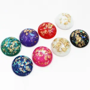 New Fashion 5pcs 25mm 7 Color S Fashion Style Flat Back Resin Cabochons Cameo Fit 25mm Cameo Setting Bracelet Tray Earrings