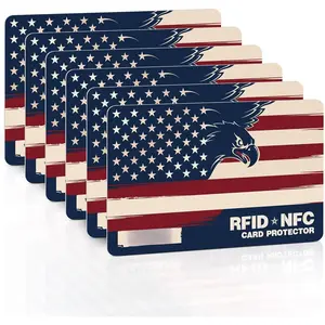 RFID Blocking Cards 6 Pack Contactless Protection for RFID/NFC Anti- Esssentials for Travel, Shopping & Business Occasions