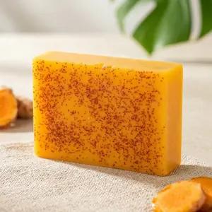 Turmeric Curcumin Soap, Cold Processed Face & Body Soap, Single Item, Non-Flammable, Balm Form, Scpn/cpnp Notified