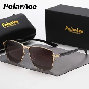 PolarAce Metal Polarized Sunglasses For Men Women, Outdoor Travel, Driving Sunglasses with gifts box Mother's Day/give gifts