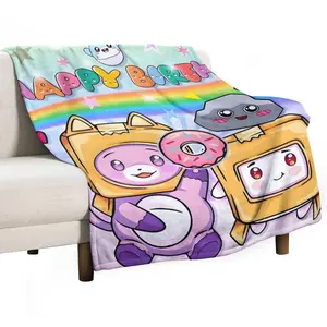 Lankybox Thermal Throw Blanket Warm Lightweight Patterned Flannel Blanket Sofa Decor,Bedding Room for Christmas Birthdas