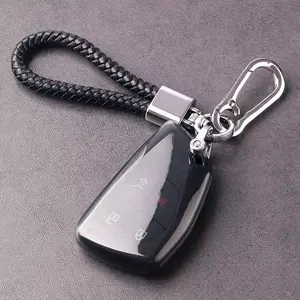 Soopcase for Chevy Key fob Cover With Keychain,Zinc Alloy Protection Key Case Compatible With 2021 2022 2023 Chevy Suburban Tahoe GMC Yukon Sierra 1500 Buick Key Shell Accessories