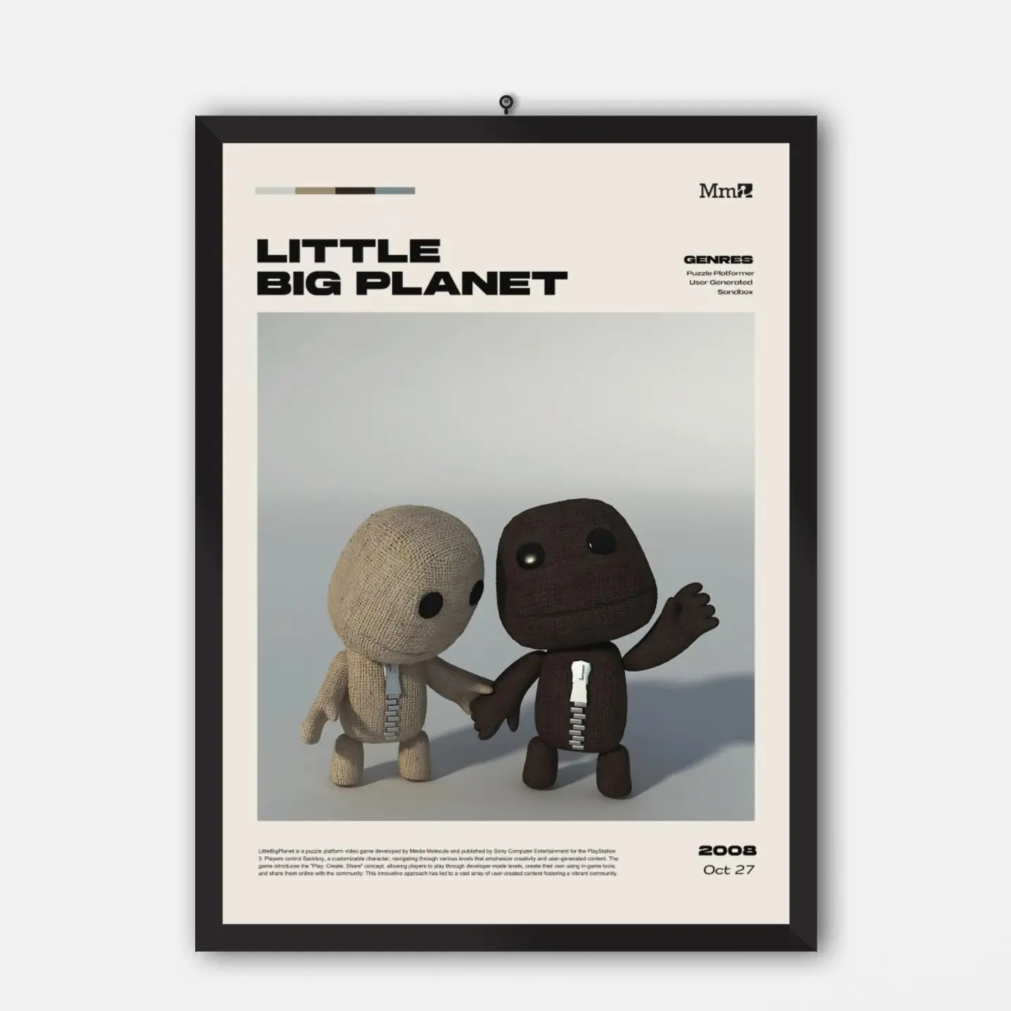 REDWOODSTOSEA Little Big Planet Wall Art Poster Unframed For Creative Spaces With Stunning Design And Longevity Decor Photo