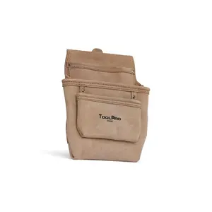 ToolPro 3 Pocket Nail Pouch Suede