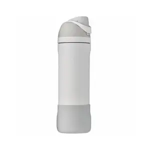 212 MAIN Trove 24 oz Gray Silicone Water Bottle Boot Cover, Protective Drinkware Accessory for Tumblers