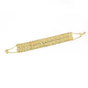Middle Eastern Style Gold-Plated Coin Bracelet For Women