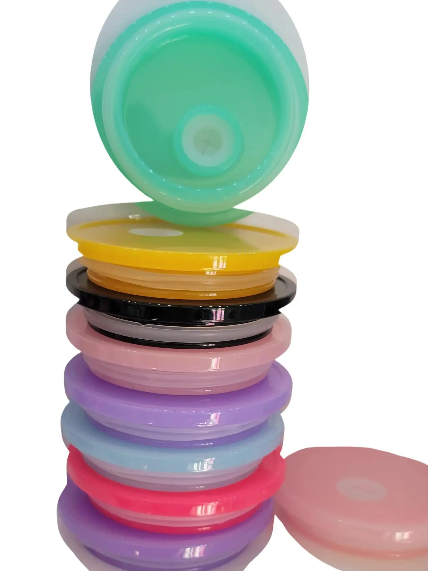 Plastic lids for 16oz glass cup