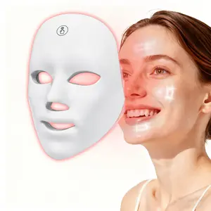 2026 New 7 Color Light Mask, LED Facial Mask, Red Light Mask, Home Photon Skincare Beauty Mask, Facial Phototherapy Mask, Anti-Wrinkle Acne Treatment, USB Charging