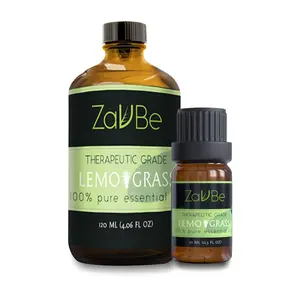 ZAVBE Lemongrass Essential Oil (Cymbopogon Flexous) 100% Pure, Natural, Therapeutic Grade