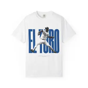 Fernando Valenzuela T-Shirt | Game 3 1981 World Series | El Toro Dodgers Legend Fabric Menswear