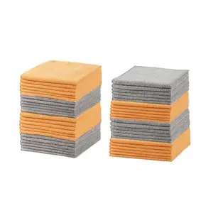 Multi-Purpose Microfiber Towels - 16x16 in., 24-Pack, Highly Absorbent & Durable Cleaning