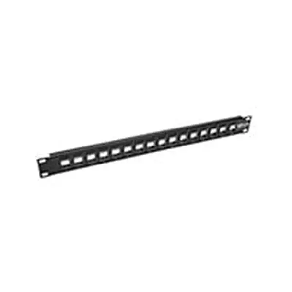 Tripp Lite N062-016-KJ 16 Port Keystone Blank Patch Panel - Black
