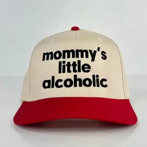 Mommy's Little Alcoholic |           Funny Meme Drink Drinking Margs Tequila Beer Cowboy Cowgirl |             Fashionable  Premium Snapback Hat for Men  Women