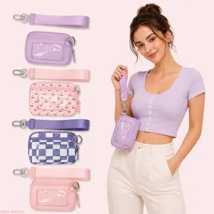 Women's 2026 Trendy 2nd Generation Multi Color RFID Blocking Wallet Compact Pouch Card Holder Key Ring Detachable Strap Travel Friendly Slim Fashion Wallet Holiday Gift Trendy Daily Use Cool Style