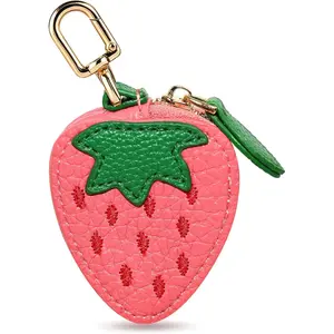 Fruit Coin Purse Keychain - Cute Mini Leather Coin Pouch Keychain for Backpack Decoration, Fruit Keychain Gift for Women Girls