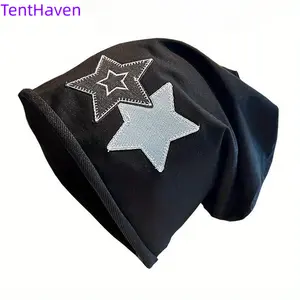 2026 pure cotton versatile hat, American spring and summer thin pile hat, female niche ins ear protection, single-layer toe cap, confinement hat