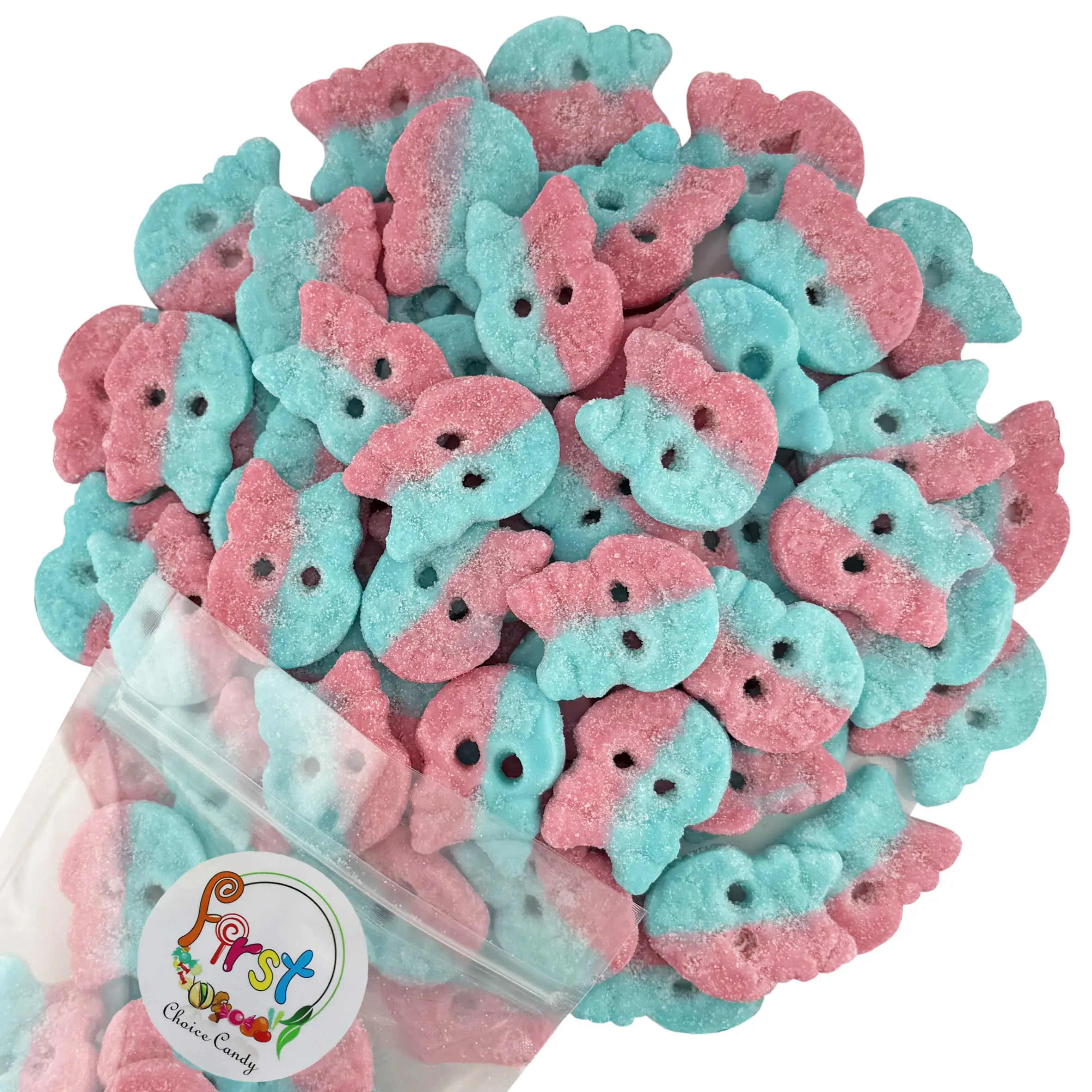 BUBS SOUR BUBBLEGUM SKULLS GUMMY