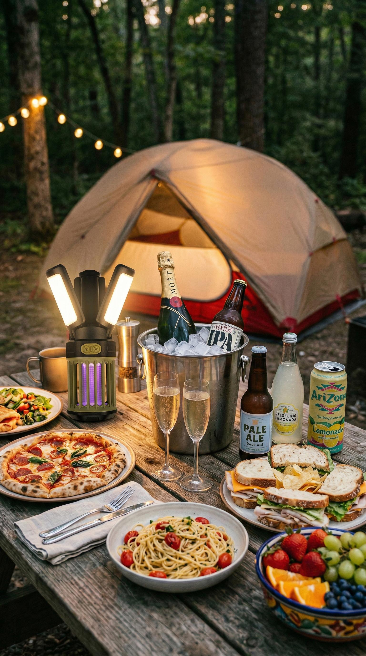 2-Pack Camping Lantern – 3 Color Temperatures (White/Warm/Red), Mosquito Repellent & Light Combo, 3000mAh Long Battery, Adjustable Multi-Angle Head, IPX6 Waterproof, Lightweight Hanging Hook for Outdoor & Home Swivel Headrest Chair