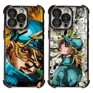 JOJO Anime D-Diego Brando Transparent Black Cool Phone Cases For iPhone 17 16 15 14 13 12 11 Promax Pro Air Plus Shockproof Unique Artistic Cover Casing Protection Best Gifts For Valentine Christmas Birthday Halloween