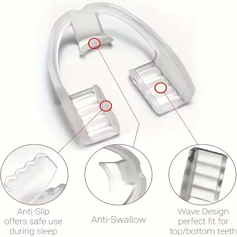 Dental Protection Sports Mouthguard, Reusable Washable, Unisex Comfort Fit, Vintage Design, Bohemian Style, Breathable, Durable Material