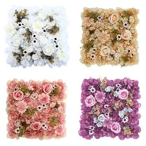1pcs/2pcs/4pcs Artificial Flower Wall Decor, Artificial Plants, Rose Fake Flowers for Indoor Outdoor Decoration, Wedding Festival Home Decor