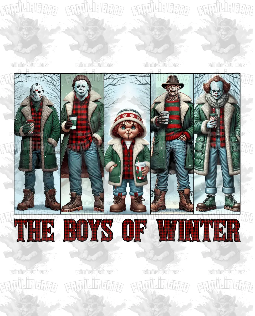 The Boys of Winter #1 DTF Transfer, Specialty DIY Supplies for Crafts