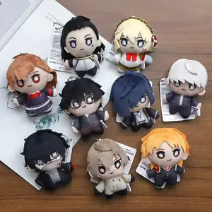 Hot Game Persona 5 Plush Keychain Cute Joker Akechi Bag Pendant Kawaii P3 Aigis Yuki Soft Stuff Accessories For Birthday Gift