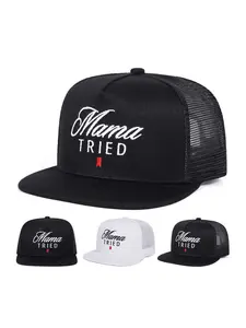 Mama Tried Embroidery Trucker Hat, Casual Outdoor Sports Hat for Men And Women, Adjustable Sun Protection Cap Men's Hats for Daily Wear