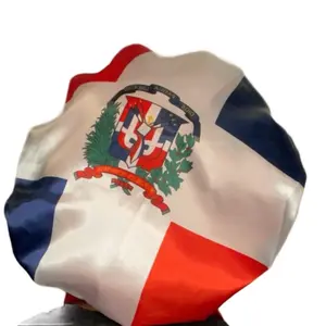 Custom Dominican Republic Flag Print Bonnet, Fashion Accessory