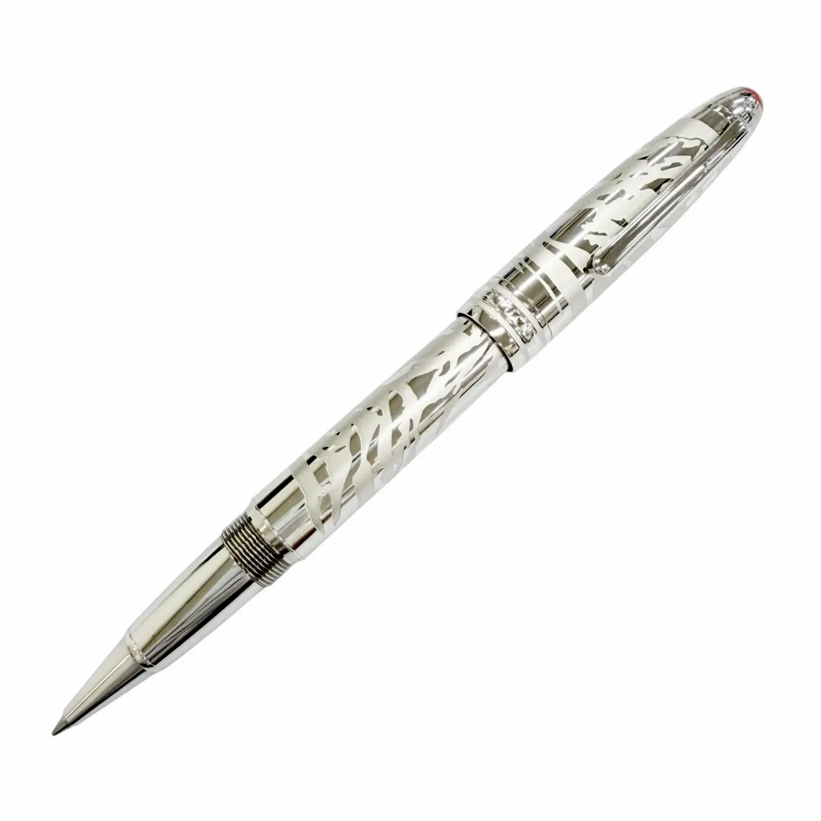 Pre-owned Montblanc Others Small Leather Goods Olympic Heritage Chamonix 1924 Solitaire Ballpoint Pen