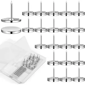 Magnetic Push Pins, 30 Sets Magnet Thumbtack for Wall Bulletin Board Strong Decorative Pushpins Clip for Map Picture Hanging Kit Poster Holder