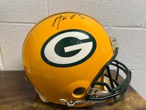 Aaron Rodgers AUTHENTIC  Autographed Full Size Helmet Green Bay Packers Fanatics COA