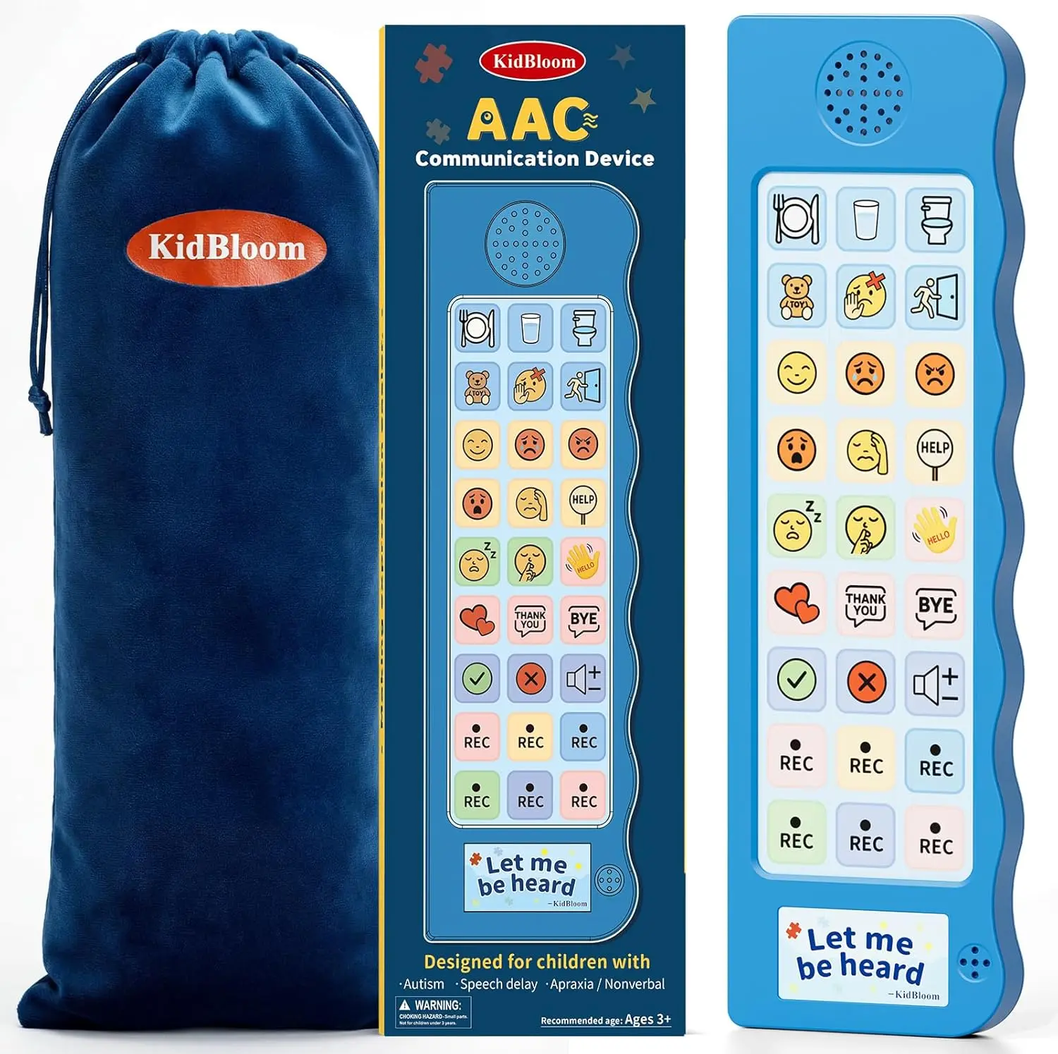 KidBloom AAC Device for Autism, Sensory Toys for Autistic Kids Ages 3-7