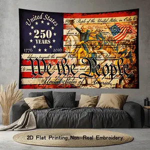 We the People 250 Years Tapestry| 1776-2026 250th Independence Day Patriotic Photo Gift Party Decoration