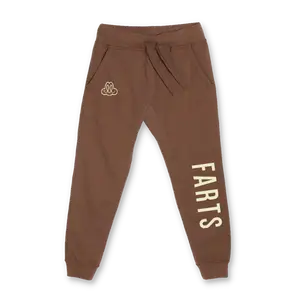 Brown FARTS Joggers – Earth Tone Motivational Loungewear